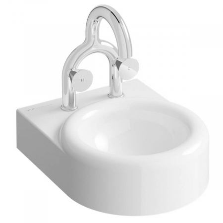 Lavoare - Lavoar / chiuveta baie cu 2 gauri pentru robinet, fara orificiul preaplin, 40cm | 7317B403-1739