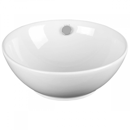Lavoare - Lavoar / chiuveta baie ovala tip bol 43cm, cu orificiul pentru preaplin, alb | 4324B003-0012