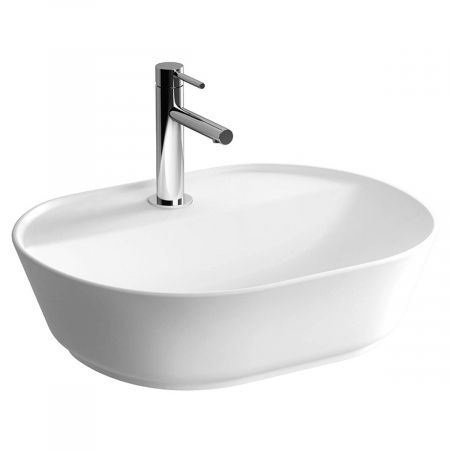 Lavoare - Lavoar / chiuveta baie ovala tip bol 55cm, cu orificiu pentru baterie, fara orificiul preaplin | 7428B003-0041