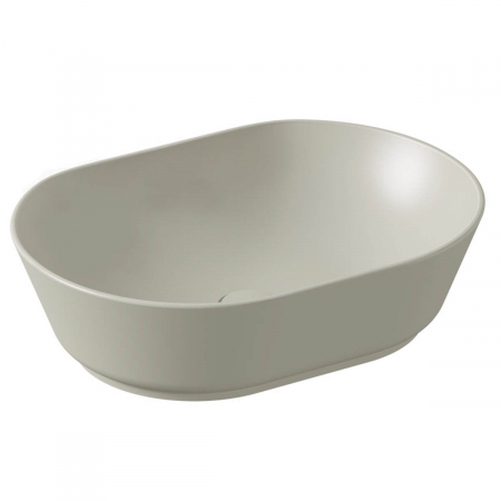 Lavoare - Lavoar / chiuveta baie ovala tip bol 55cm, fara orificiu baterie, fara orificiul preaplin, taupe mat | 7427B020-0016