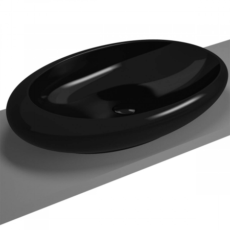 Lavoare - Lavoar / chiuveta baie ovala tip bol 85cm, negru | 4446B470-0016