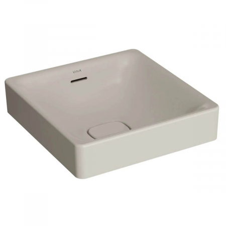 Lavoare - Lavoar / chiuveta baie patrata tip bol 40cm fara orificiu baterie, cu orificiul preaplin, pe blat | 7533B020-0673