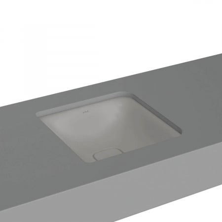 Lavoare - Lavoar / chiuveta baie patrata tip bol 40cm fara orificiu baterie, fara orificiul preaplin, sub blat | 7533B076-1083