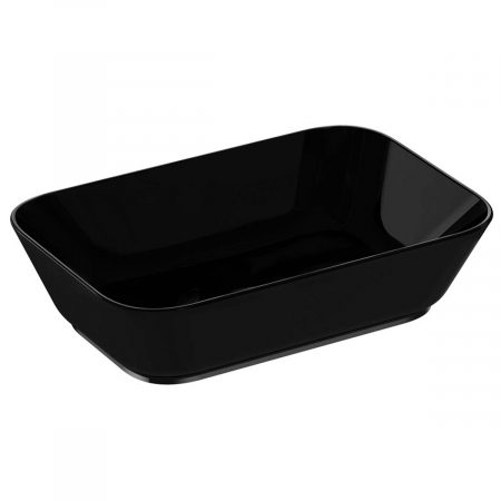 Lavoare - Lavoar / chiuveta baie patrata tip bol 60cm, fara orificiu baterie, fara orificiul preaplin, negru | 7425B070-0016