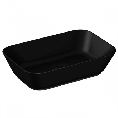 Lavoare - Lavoar / chiuveta baie patrata tip bol 60cm, fara orificiu baterie, fara orificiul preaplin, negru mat | 7425B083-0016
