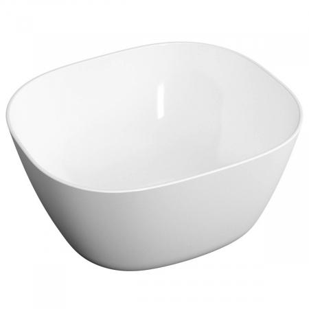 Lavoare - Lavoar / chiuveta baie patrata tip bol inalt, 45cm fara orificiu baterie, fara orificiul preaplin, alb | 7811B403-0016