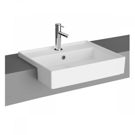 Lavoare - Lavoar / chiuveta baie semiincastrat cu orificiul pentru baterie si preaplin | 7412B003-0001