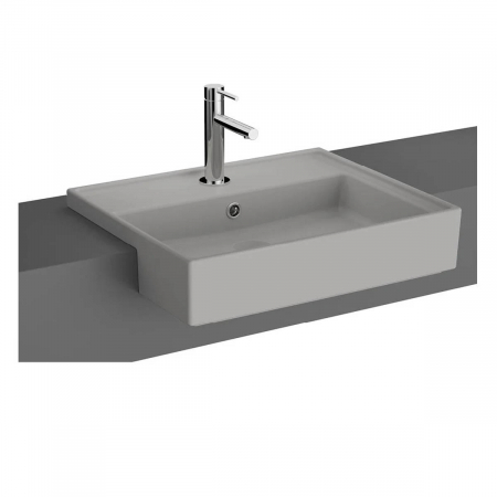 Lavoare - Lavoar / chiuveta baie semiincastrat cu orificiul pentru baterie si preaplin | 7412B076-0001