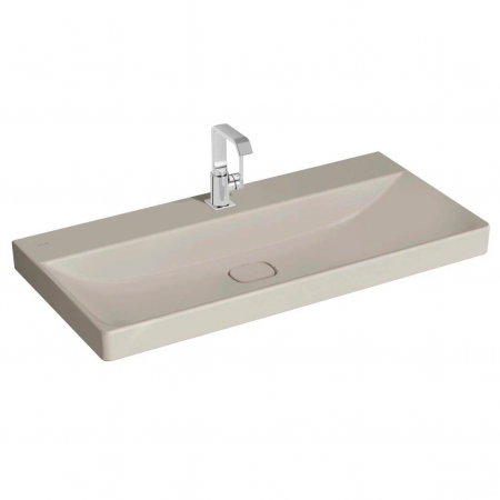 Lavoare - Lavoar / chiuveta baie standard 100cm cu orificiu pentru baterie, fara orificiul preaplin | 7529B020-0041