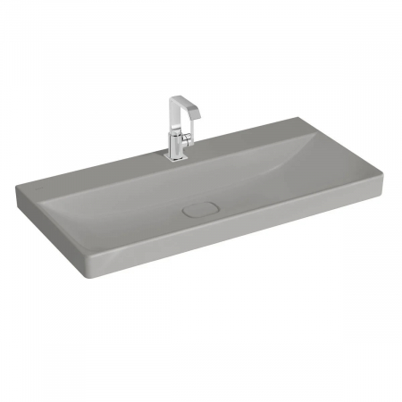 Lavoare - Lavoar / chiuveta baie standard 100cm cu orificiu pentru baterie, fara orificiul preaplin | 7529B076-0041
