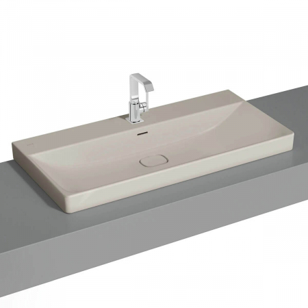 Lavoare - Lavoar / chiuveta baie standard 100cm cu orificiul pentru baterie si preaplin, pe blat | 7529B020-0973