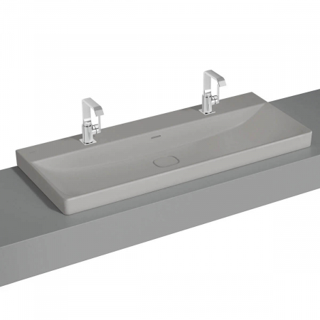 Lavoare - Lavoar / chiuveta baie standard 120 cm cu orificiul pentru baterie si preaplin, pe blat | 7530B076-0973