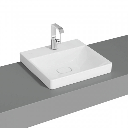 Lavoare - Lavoar / chiuveta baie standard, 50cm cu orificiu pentru baterie, fara orificiul preaplin, pe blat | 7525B003-0937