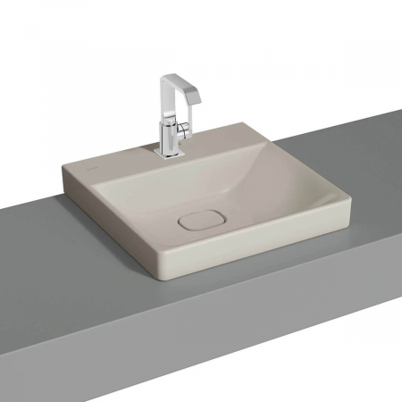 Lavoare - Lavoar / chiuveta baie standard, 50cm cu orificiu pentru baterie, fara orificiul preaplin, pe blat | 7525B020-0937