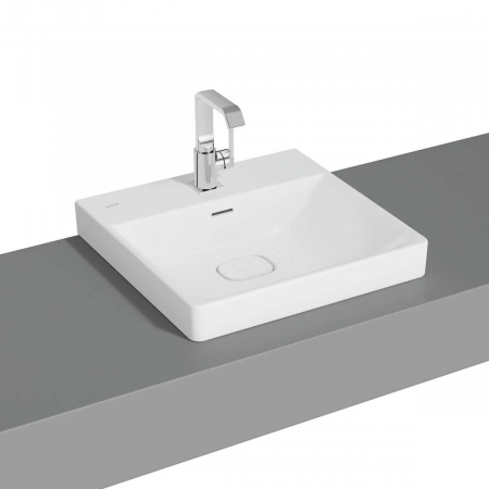 Lavoare - Lavoar / chiuveta baie standard, 50cm cu orificiul pentru baterie si preaplin, pe blat | 7525B001-0973