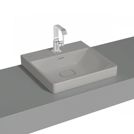 Lavoare - Lavoar / chiuveta baie standard, 50cm cu orificiul pentru baterie si preaplin, pe blat | 7525B076-0973