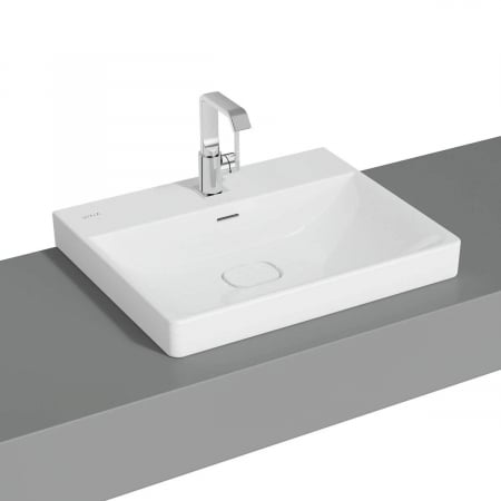 Lavoar / chiuveta baie standard 60cm cu orificiul pentru baterie si preaplin, pe blat | 7526B003-0973