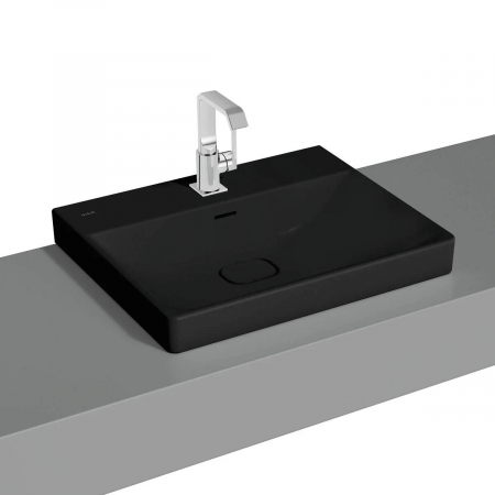 Lavoar / chiuveta baie standard 60cm cu orificiul pentru baterie si preaplin, pe blat | 7526B083-0973