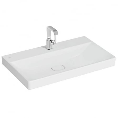 Lavoare - Lavoar / chiuveta baie standard 80cm cu orificiu pentru baterie, fara orificiul preaplin | 7527B001-0041