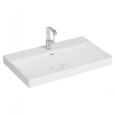 Lavoare - Lavoar / chiuveta baie standard 80cm cu orificiul pentru baterie si preaplin | 7527B001-0001