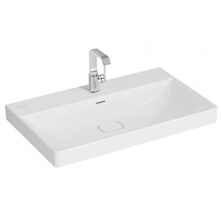 Lavoar / chiuveta baie standard 80cm cu orificiul pentru baterie si preaplin | 7527B003-0001