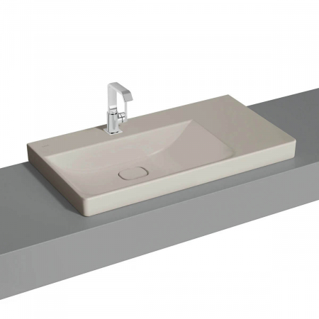 Lavoare - Lavoar / chiuveta baie standard, 90cm cu orificiu pentru baterie, fara orificiul preaplin, pe blat | 7528B020-0937