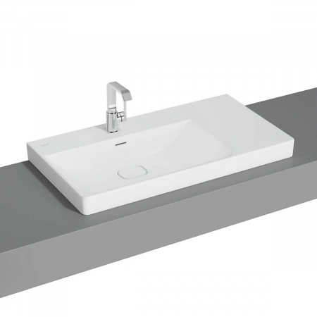 Lavoare - Lavoar / chiuveta baie standard, 90cm cu orificiul pentru baterie si preaplin, pe blat | 7528B001-0973