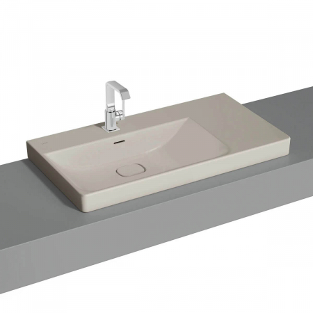 Lavoare - Lavoar / chiuveta baie standard, 90cm cu orificiul pentru baterie si preaplin, pe blat | c