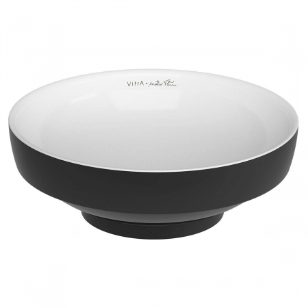 Lavoar / chiuveta baie tip bol, 40cm, alb si negru | 4334B497-1747