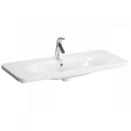Lavoare - Lavoar / chiuveta baie tip vanity 100cm, 3 orificii pentru baterie, cu orificiul preaplin | 5687B003-0033