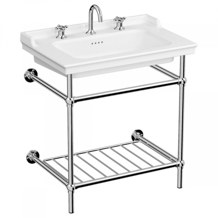 Lavoare - Lavoar / chiuveta baie tip vanity, 3 orificii pentru baterie, orificiu preaplin, 65cm, cu picioare metalice | 7801B003-6172