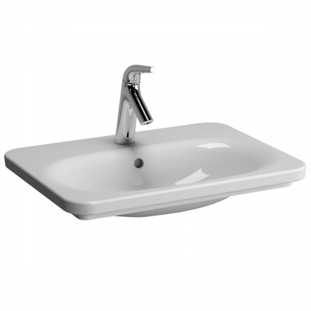 Lavoare - Lavoar / chiuveta baie tip vanity 60cm 3 orificii pentru baterie, cu orificiul preaplin, cu lumina led | 5685B003-1090