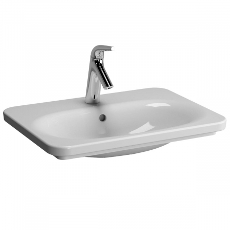 Lavoare - Lavoar / chiuveta baie tip vanity 60cm cu orificiul pentru baterie si preaplin, cu lumina led | 5685B003-1072