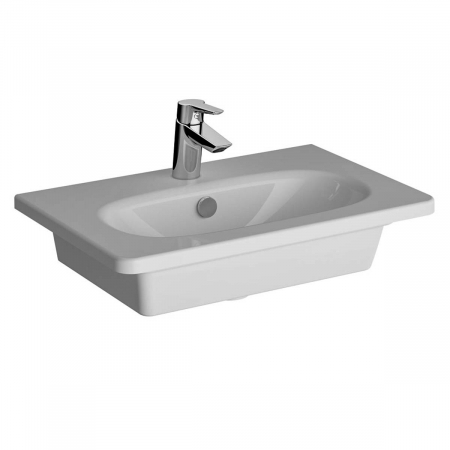 Lavoar / chiuveta baie tip vanity 60cm, proiectie scurta cu orificiul pentru baterie si preaplin | 7790B003-0001