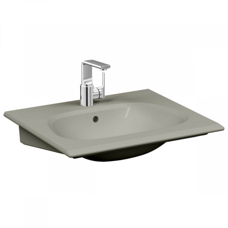Lavoar / chiuveta baie tip vanity, 65cm, cu orificiul pentru baterie si preaplin, taupe mat | 5707B420-0001