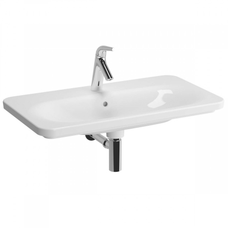 Lavoare - Lavoar / chiuveta baie tip vanity 80cm, 3 orificii pentru baterie, cu orificiul preaplin | 5686B003-0033