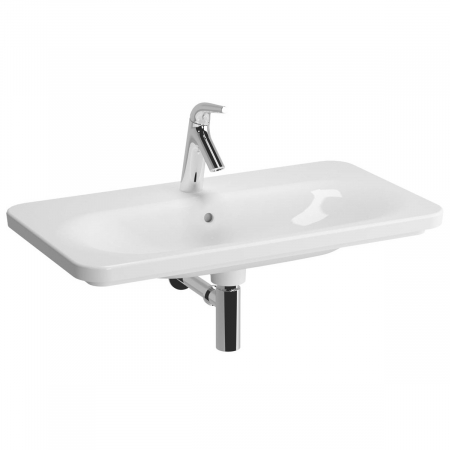 Lavoare - Lavoar / chiuveta baie tip vanity 80cm, 3 orificii pentru baterie, cu orificiul preaplin, cu lumina led | 5686B003-1090