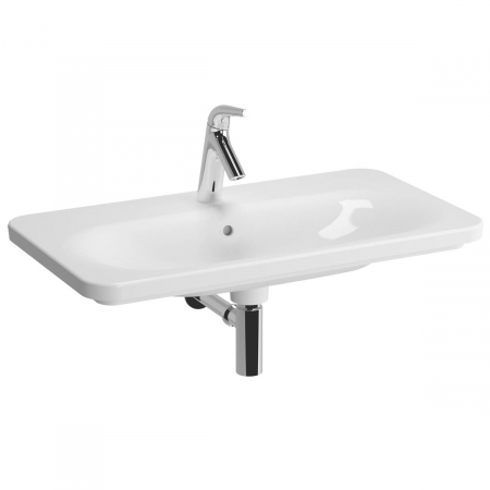 Lavoare - Lavoar / chiuveta baie tip vanity 80cm, cu orificiul pentru baterie si preaplin, cu lumina led | 5686B003-1072