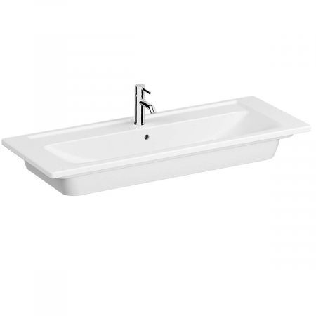 Lavoare - Lavoar / chiuveta baie tip vanity, cu orificiu baterie, orificiu preaplin 120 cm | 7058B003-0001