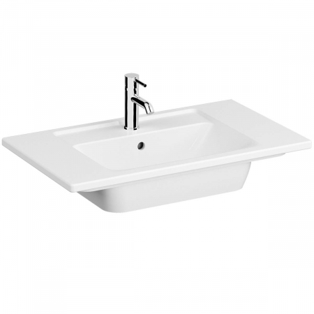 Lavoare - Lavoar / chiuveta baie tip vanity, cu orificiu baterie, orificiu preaplin 80cm | 7056B003-0001