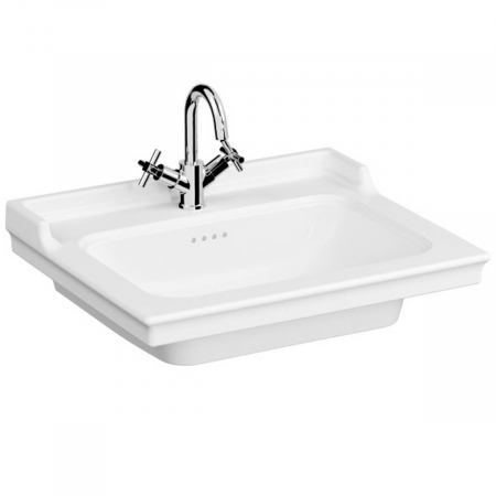 Lavoare - Lavoar / chiuveta baie tip vanity, cu orificiu pentru baterie, orificiu preaplin, 65cm | 7801B003-0001