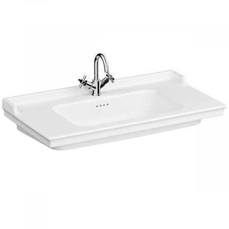 Lavoare - Lavoar / chiuveta baie tip vanity, cu orificiu pentru baterie si preaplin 100cm | 7803B003-0001