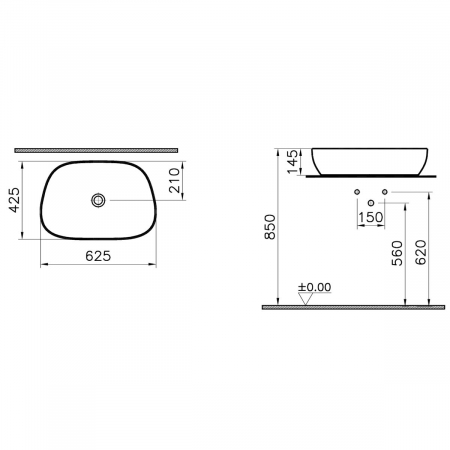 Lavoar / chiuveta baie tv tip bol | 5993B401-0016 [1]