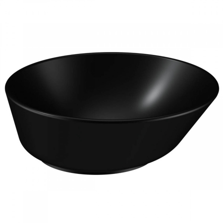 Lavoare - ‎Lavoar / chiuveta rotunda tip bol 38, negru mat cu orificiul preaplin | 7421B083-0016