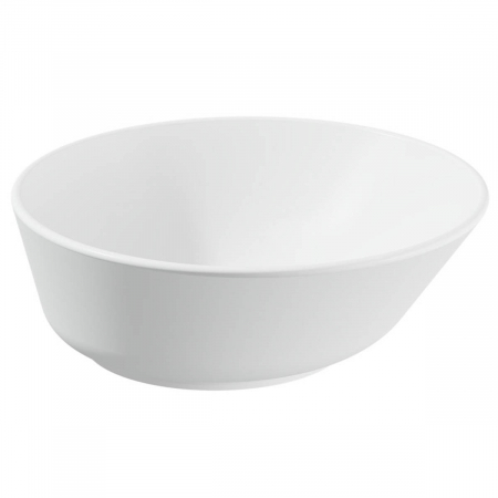 Lavoare - ‎Lavoar / chiuveta rotunda tip bol 38cm, alb mat, cu orificiul preaplin | 7421B001-0016