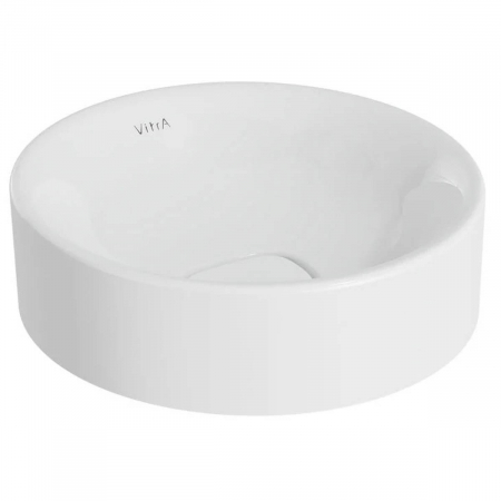 Lavoare - ‎Lavoar / chiuveta rotunda tip bol 38cm fara orificiu baterie, fara orificiul preaplin, pe blat, alb | 7542B003-0016