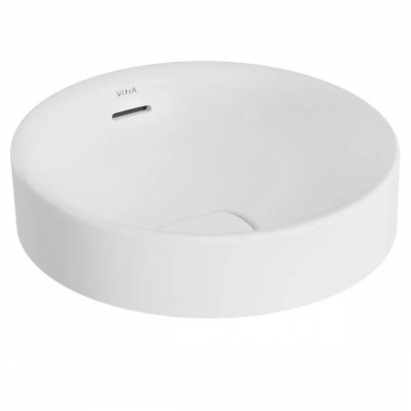 Lavoare - ‎Lavoar / chiuveta rotunda tip bol 40cm fara orificiu baterie, cu orificiul preaplin, pe blat | 7532B001-0673