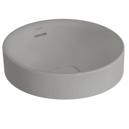 ‎Lavoar / chiuveta rotunda tip bol 40cm fara orificiu baterie, cu orificiul preaplin, pe blat | 7532B076-0673