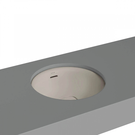 Lavoare - ‎Lavoar / chiuveta rotunda tip bol 40cm fara orificiu baterie, cu orificiul preaplin, sub blat | 7532B020-1082