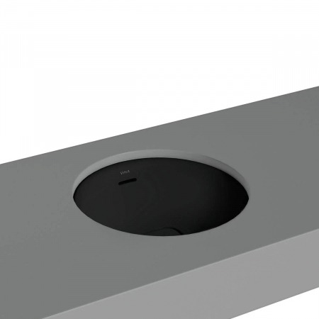 Lavoare - ‎Lavoar / chiuveta rotunda tip bol 40cm fara orificiu baterie, cu orificiul preaplin, sub blat | 7532B083-1082